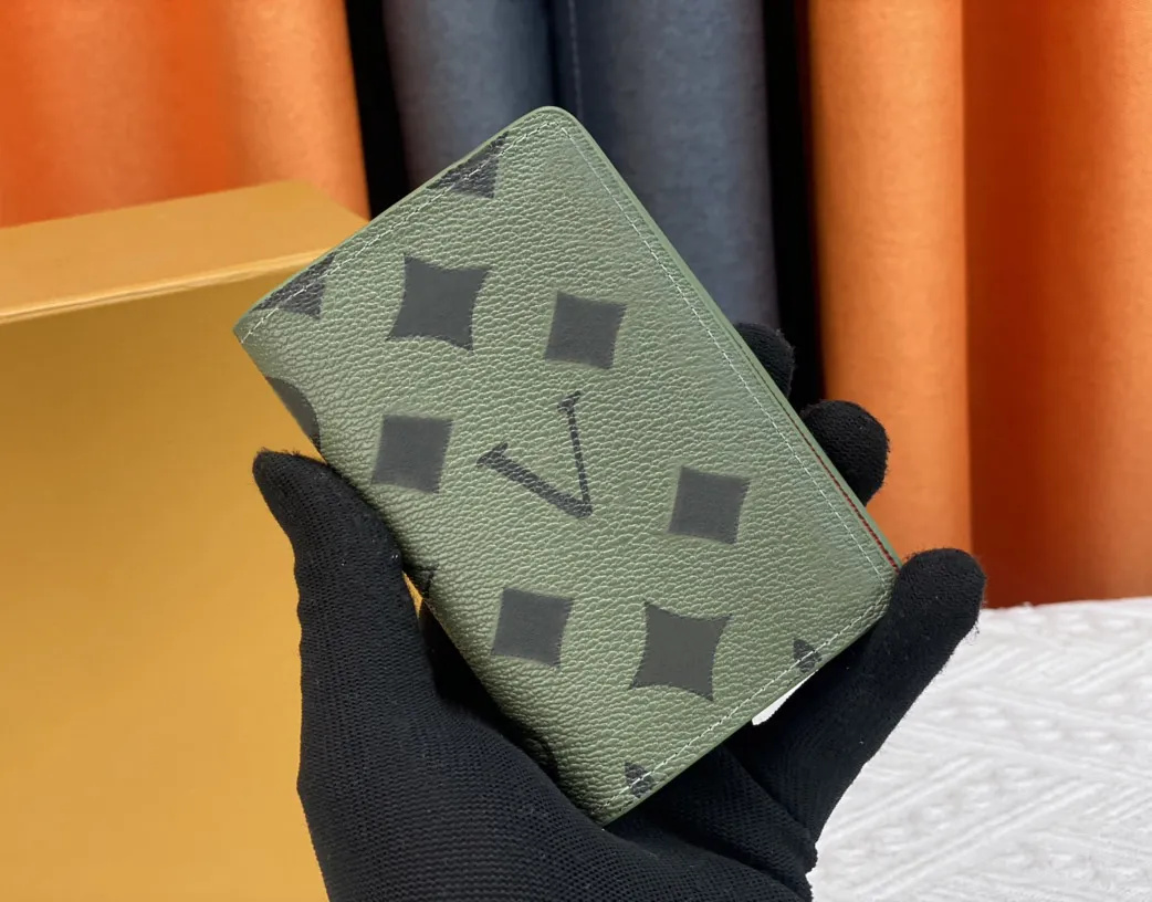 Projektanci mody zippy portfele męskie skórzane portfele zamek błyskawiczny wysokiej jakości kwiaty torebki torebki tytanowe Uchwyt karty
