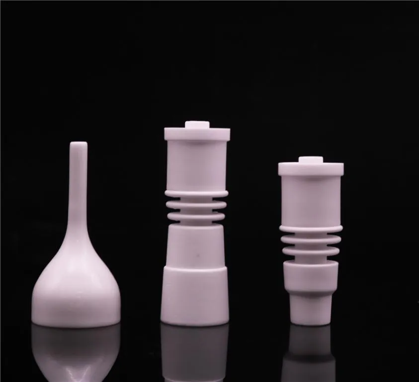 10 Style Male Female Domeless Ceramic Nail With Ceramic Carb Cap Dabble Fit 16 eller 20 Enail Coil vs Titanium Nail4571997