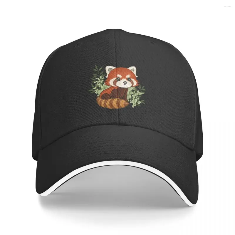 Ball Caps Red Panda in Nature Baseball Cap Cape Bag Hat Man for the Sun Turining Boy's Women's