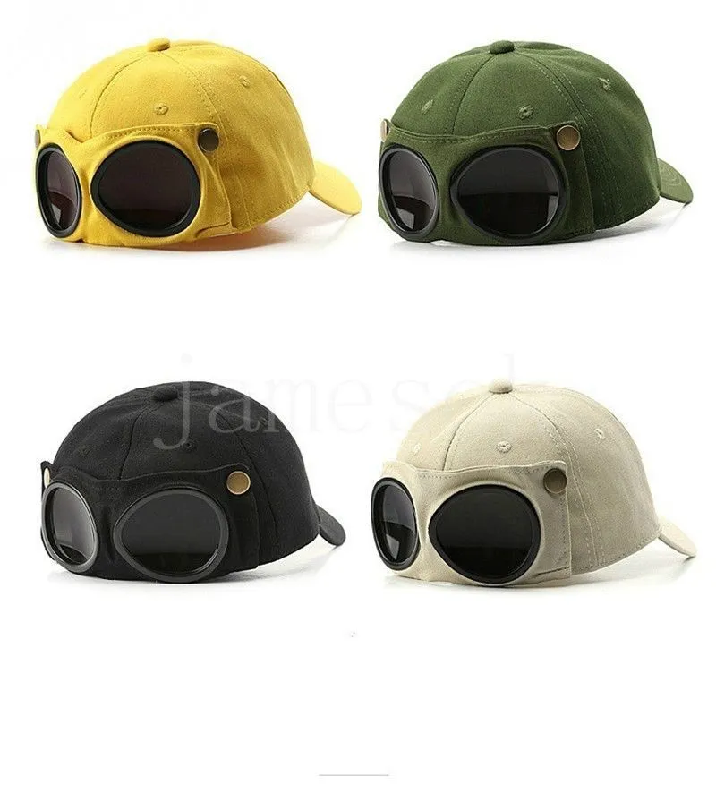 Vliegeniershoed Zomer Persoonlijkheid Bril Baseball Cap Vrouwelijke Unisex Zonnebril Hoed Mannelijke Cap Baseballcap Jongens Caps De660