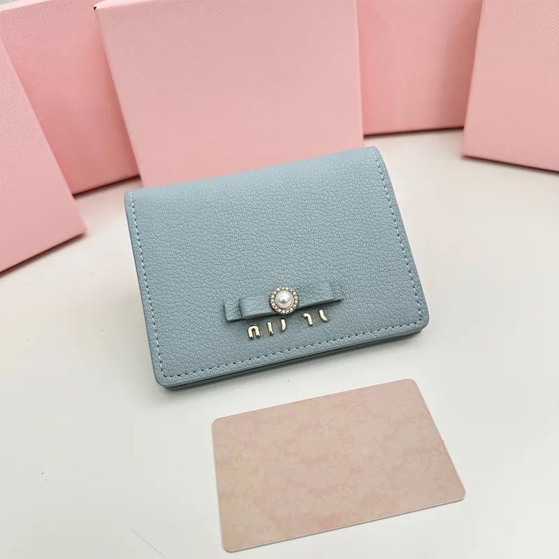 designer portemonnee luxe ID-kaarthouder Mini Portemonnee kaarthouder mode dames portemonnee met doos portemonnees korte dermis Luxe clutch opvouwbare portemonnee Handtas met doos