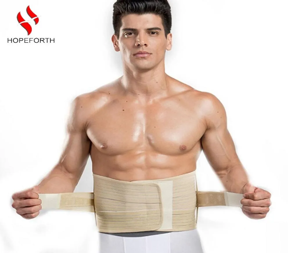 HOPEFORTH Waist Support Lumbar Belt Back Braces Four Steels Breathable Treatment of Disc Herniation Lumber Muscle Strain Beige6566217