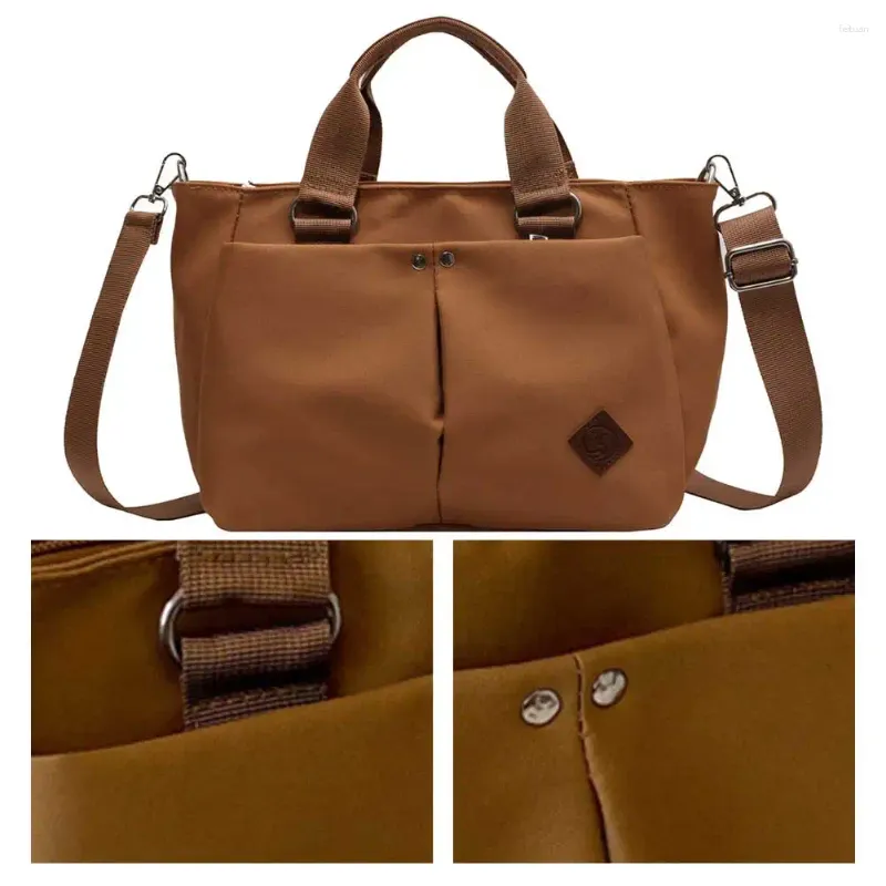 Sacs à bandoulière pour femmes, sacoche élégante de grande capacité, sac à bandoulière Simple, sangle réglable, sac à main Chic multi-poches en Nylon