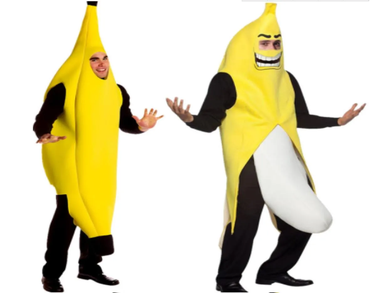 Mannen Cosplay Volwassen Festival Kostuum Kleding Fancy Dress Grappige sexy Banaan Kostuum nieuwigheid halloween Kerst carnaval party decor6399132