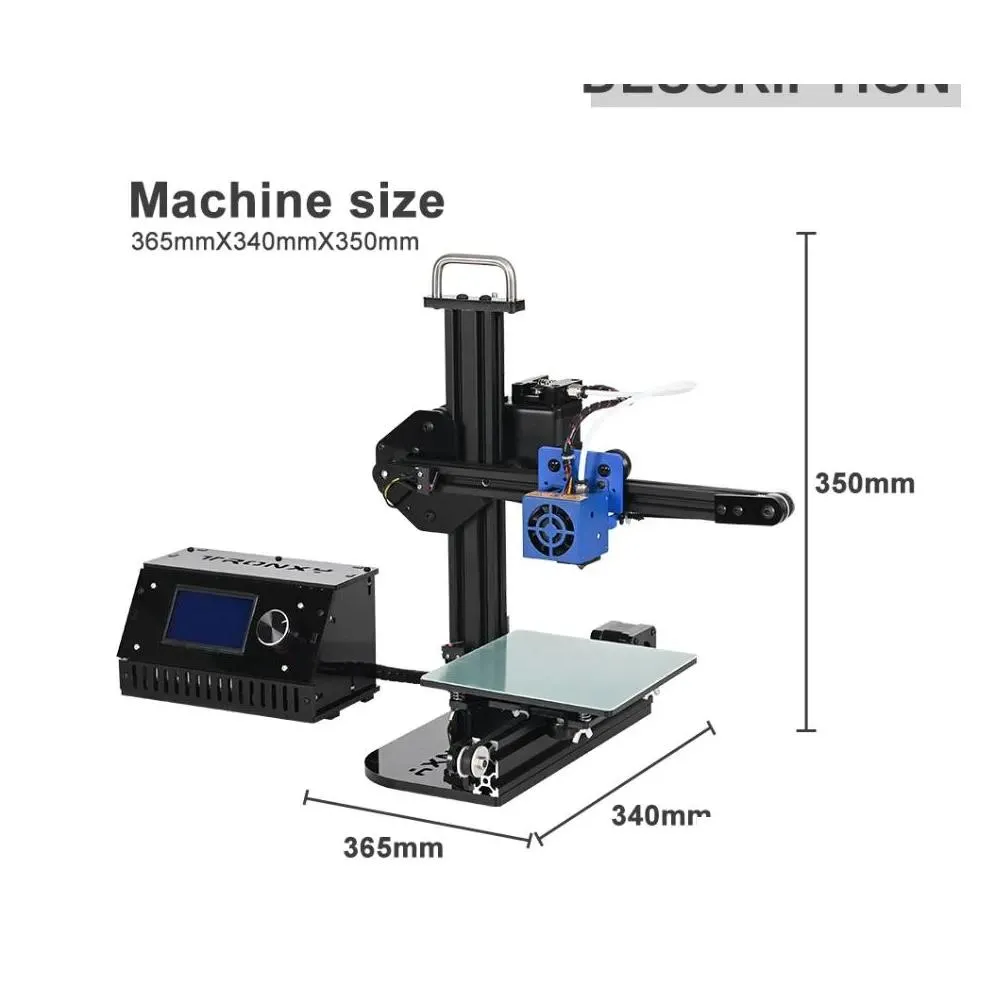 Printers Tronxy 3D Printer X1 Pley Linear Guide Support Sd Card Printing Lcd Display High Precision Mini Fast Easy Install Drop Delive Dh0Q7