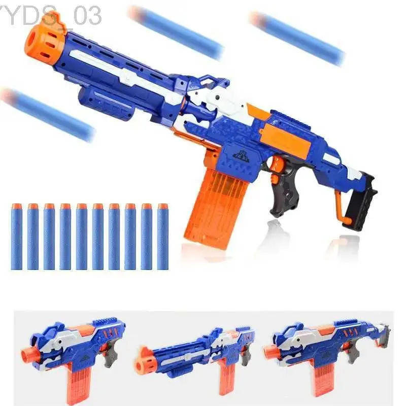 Gun Toys Electric Darts Toy Airsoft för Nerf Gun Soft 7.2cm Hole Head Bullets Foam Safe Sucker Bullet For Nerf Blasters Boys Toy Children YQ240307