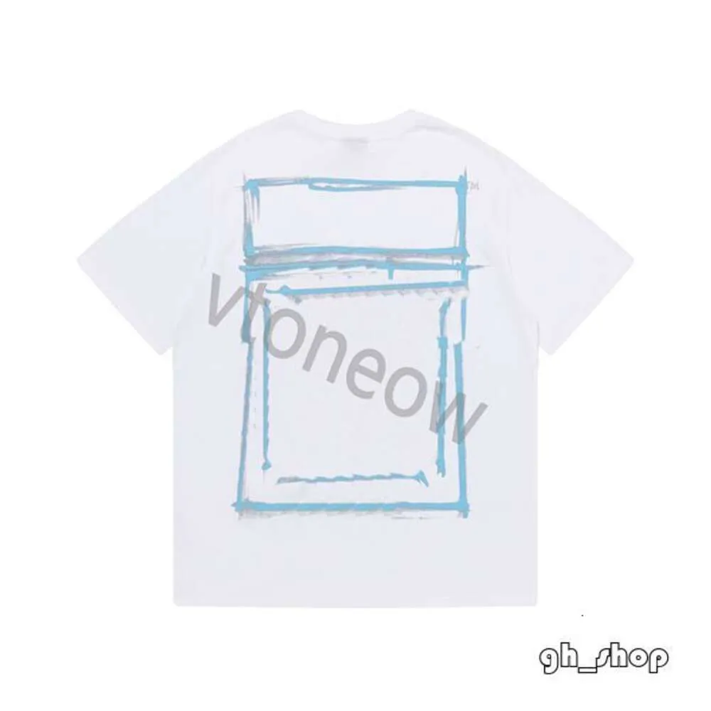 Off Whiteshirt 2023 New Fashion Luxurys Offes Abbigliamento Mens Tee Shirt e Women Loose Tees Tops Man Casual Street Graffiti Shirt Felpaoff T-shirt da uomo 944