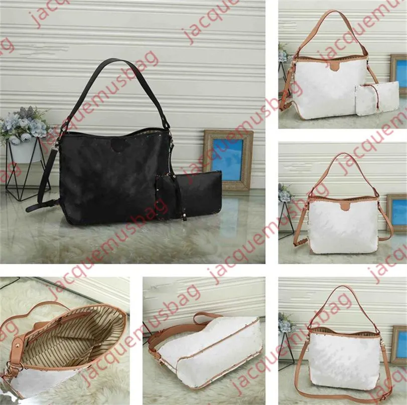 Modische Damen-Einkaufstasche, 2-teilig, CarryAll-Tasche, Designer-NF-Unterarmtasche, nie einkaufen, lvsbags-Handtasche, hochwertige PU-Geldbörse, Handtasche, große Kapazität, Achselhöhlen-Tragetaschen, Hobo-Geldbörsen