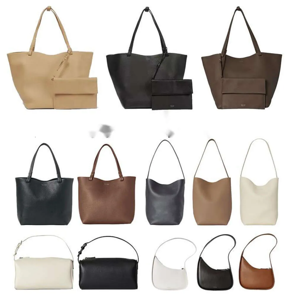 The Row Designer Sac à bandoulière Femmes Demi-Lune Park Fourre-tout Sac Luxurys Sac à main Boutique Boîte à lunch Sacs seau Homme Véritable Pochette en cuir Bandoulière Embrayage Satchel Shopper Nouveau