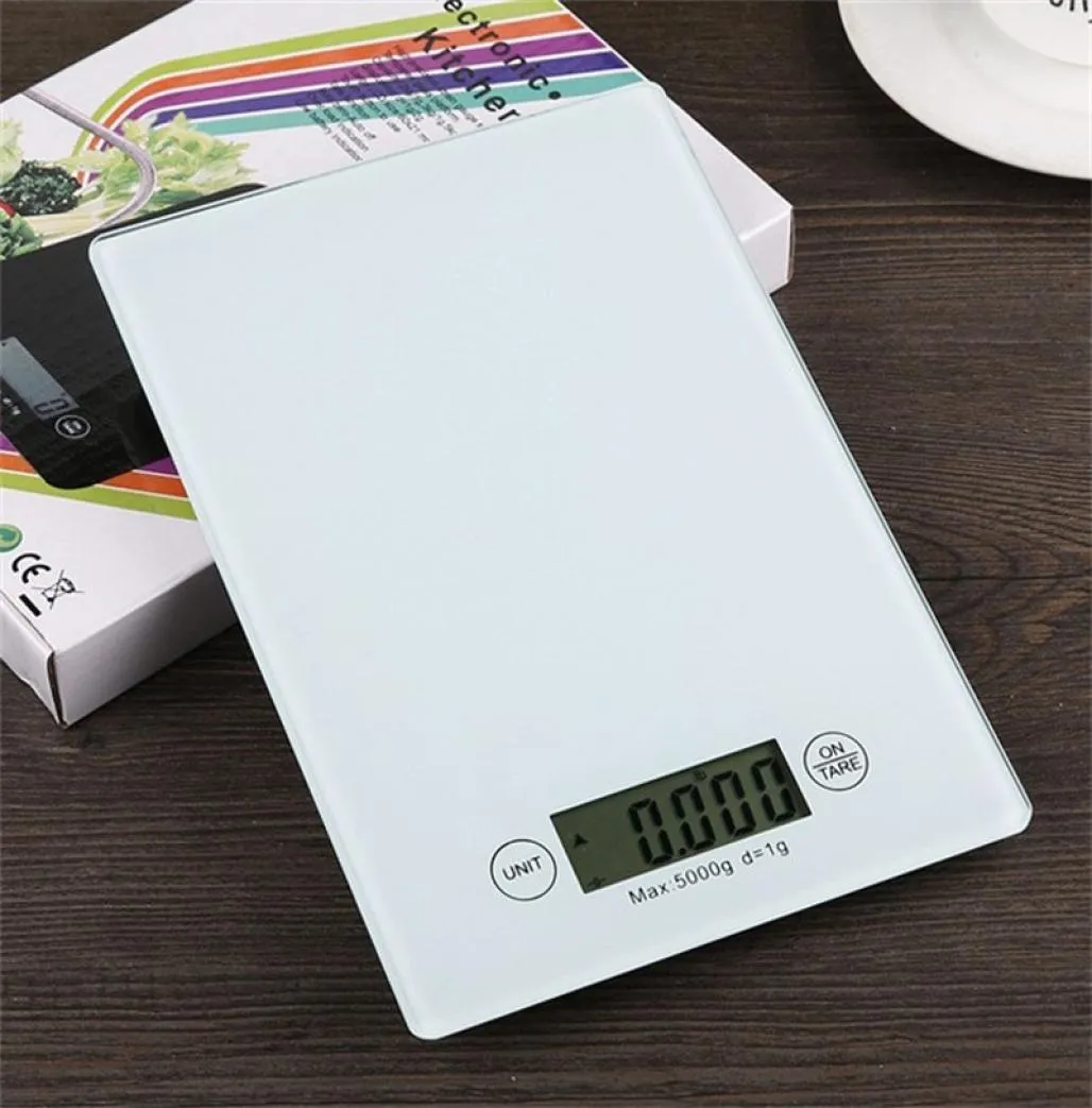 Balance de cuisine numérique balance de précision électronique pèse de 1 gramme à 5 kg 5000 grammes GR écran tactile en verre trempé cuisson de panneau 1623946