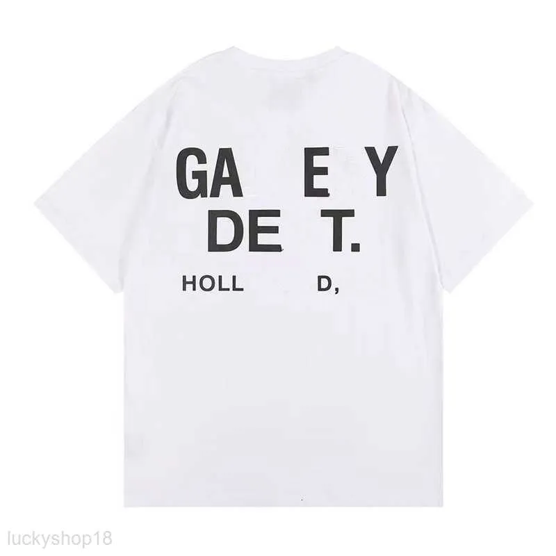 Herren T-Shirts T-Shirts Designer Galleryes Depts Shirt Alphabet Print Trendy Trend Basic Casual Fashion Loose Short T-Shirt Halbarm T-Shirts 24juh