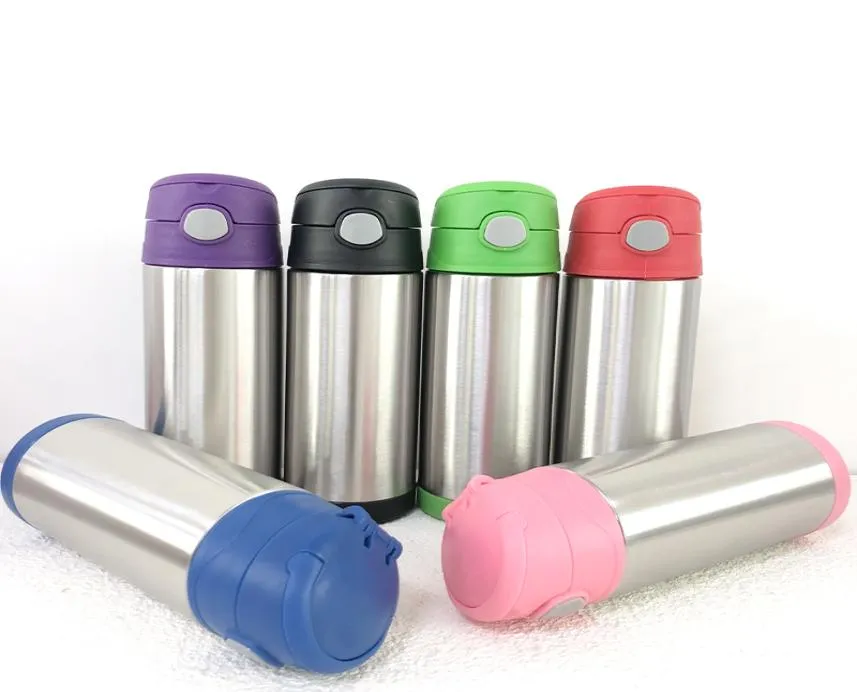 Whole 12oz Kids Flip Top Tumbler Bottle Stainless Steel Straight Tumblers Vacuum Insulated Travel Water Bottles Happy Easter7352853