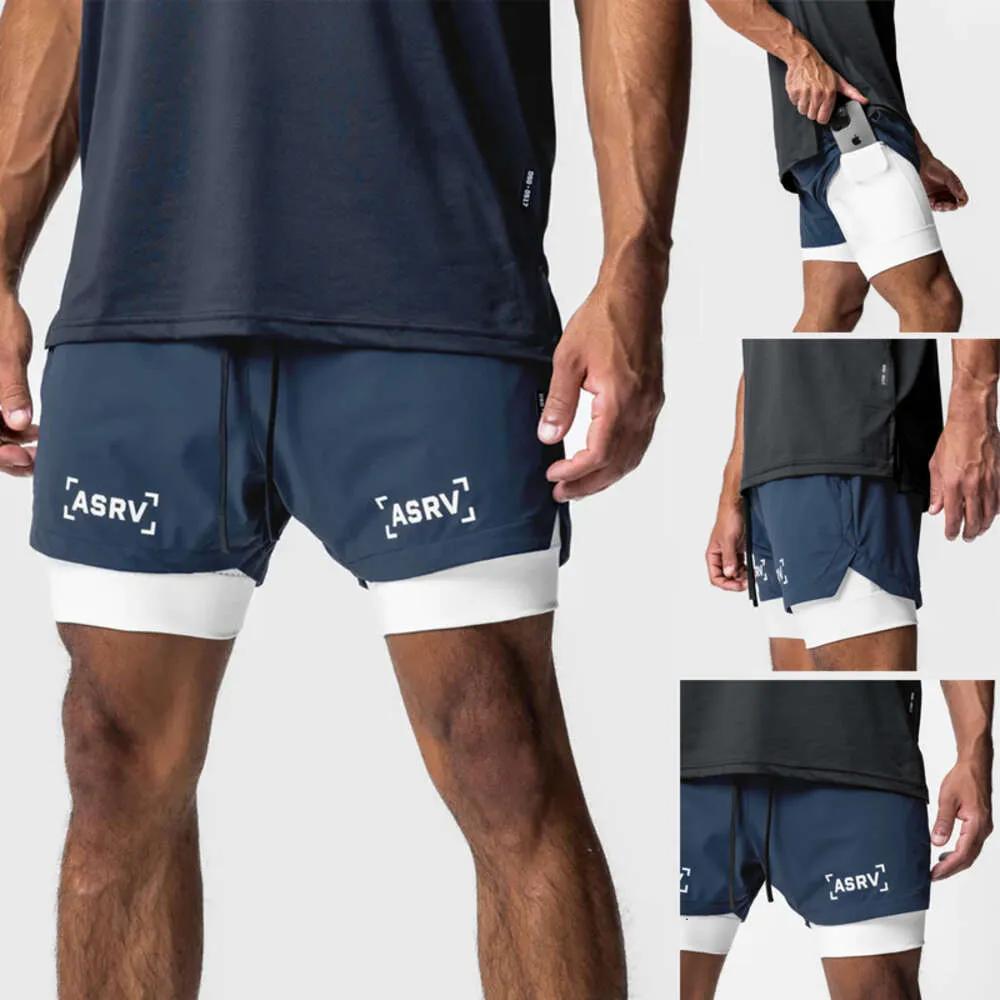 2023 Estate Nuovi Uomini 2 in 1 a due piani Quick Dry Palestra Sport Fiess Shorts Outdoor Corsa E Jogging Allenamento Pantaloni Da Spiaggia Stretch