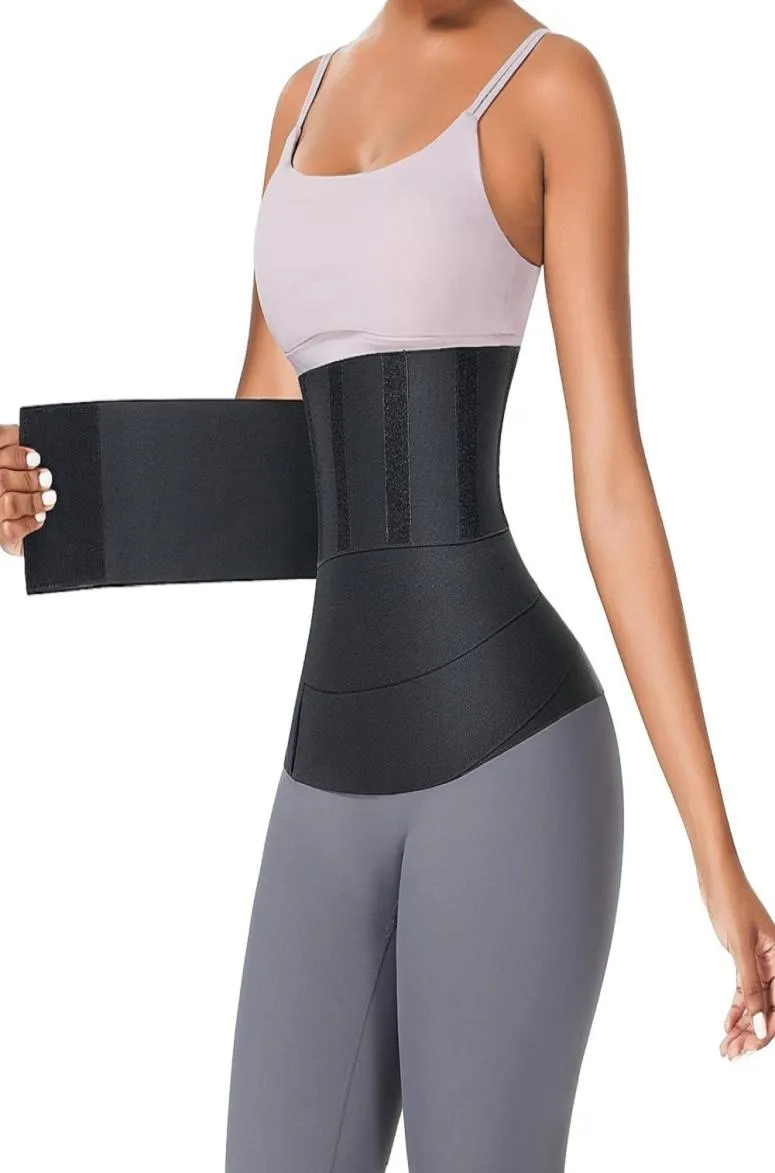 Zwarte Taille Trainer Shaperwear Riemen Vrouwen Afslanken Tummy Wrap Riem Weerstand Bands Body Shaper Controle Strap3053765