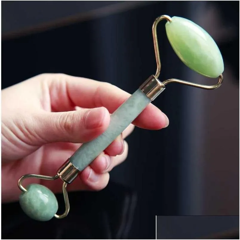 Massagesteine Felsen Drop Ship Verkaufen Gesundheit Natürliche Gesichtsschönheit Mas Tool Jade Roller Gesicht Dünne Masr Abnehmen Pflege Drop Lieferung Dhpck