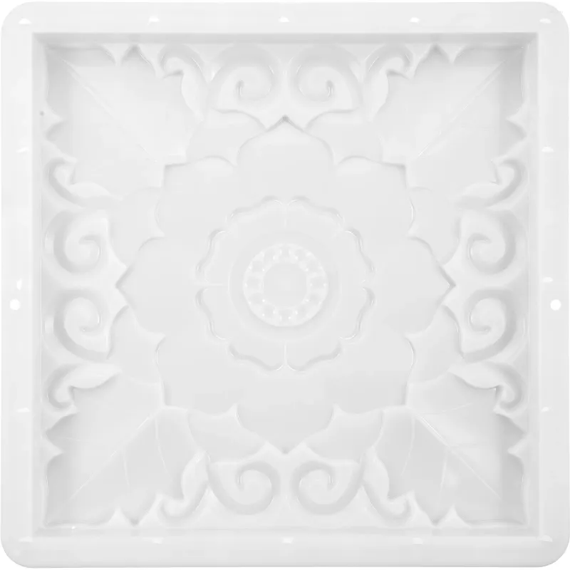 Garden Decorations Floor Tile Mold Decor Square Paving Mould Paths Maker Paver Molds Decorate Concrete For Walkways Plastic Modeling Tool