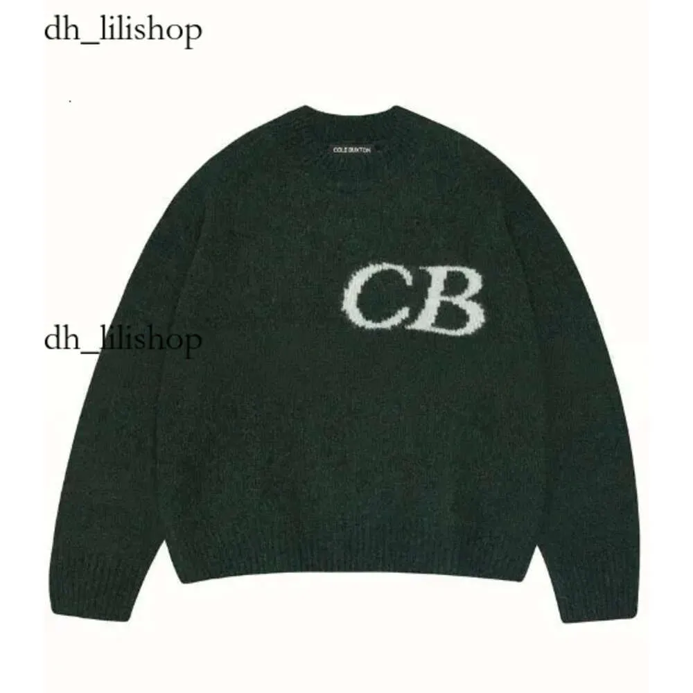 cb knit cole buxton knit Dunkelblauer Cole Buxton-Pullover für Männer und Frauen, Oversize-Pullover aus schwerem Stoff, Fw Cb Sweatshirts, Strick-Jacquard 240103