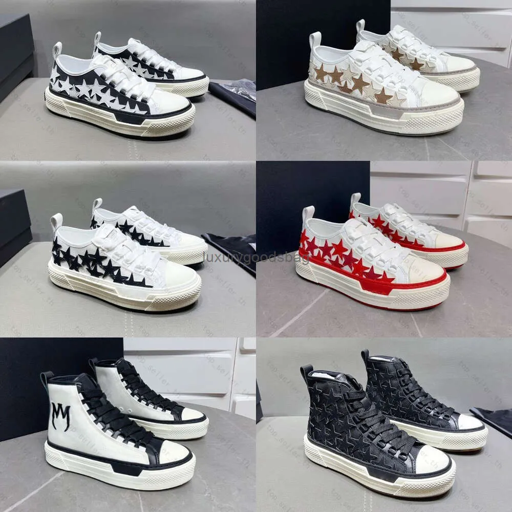 2024SS Designer Chaussures Toile Sneaker Star Baskets Court Trainer Hommes Chaussure Femmes Formateurs Plate-forme En Caoutchouc De Luxe Haut-Top Étoiles Tissu Mocassins Femme Mocassins