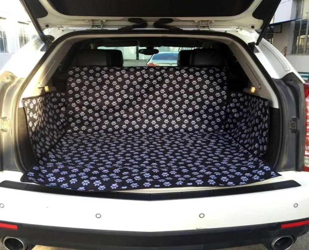 تغطية مقعد السيارة للكلاب حامل الكلب مقاوم للماء Oxford Close Trunk Cushion Pad Pet Car Car Mat Supplies Associors 2674174