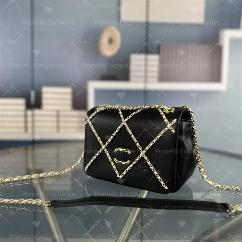 Модная ромбическая дизайнерская сумка высочайшего качества с металлической цепочкой и буквенным логотипом. Кожаные винтажные шлепанцы с застежкой на плечо, сумки через плечо, женские классические черные сумки.