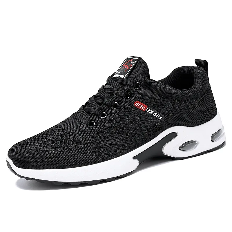 Hommes femmes chaussures respirant formateurs gris noir sport extérieur chaussures de sport baskets GAI mdfbs