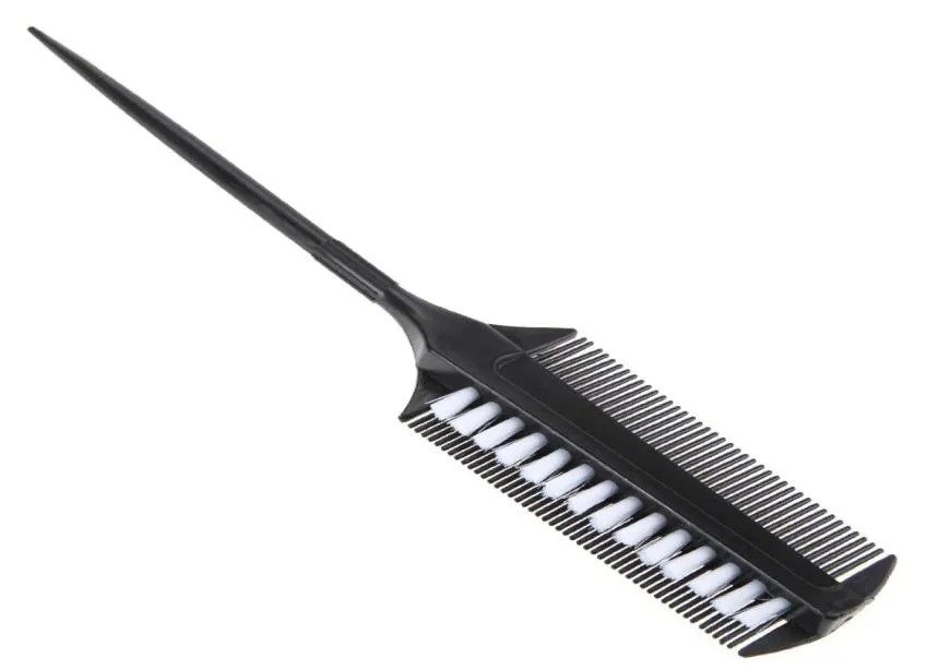 Pro Salongfrisör Dubbel sidofärgkam Plastklippkammar Hårfärg Mixing Borstar Frisör Salong Barber Styling Tools2446456