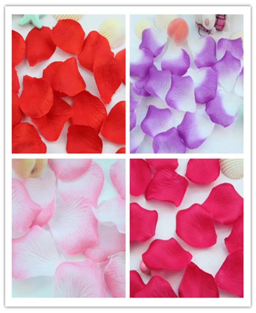 1000 pz Fiori Di Seta Petali Di Rosa Festa Di Nozze Tavolo Coriandoli Decorazione Decorazioni Di Natale Multi Colori Di Alta Qualità2693841