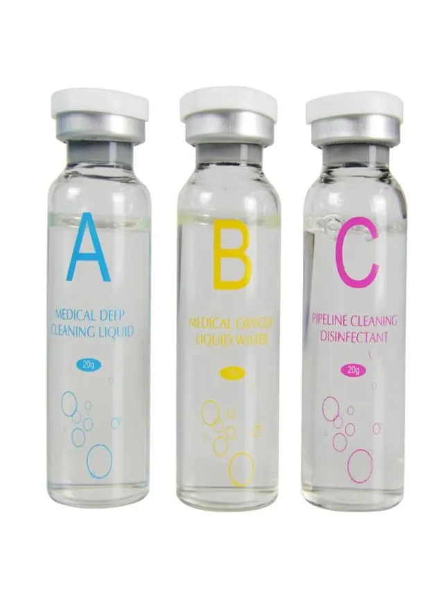 Aqua peeling lösning 3 flaskor20 ml koncentrat per flaska ansiktsserum hydra hydro micderomabrasion flytande näring3365327
