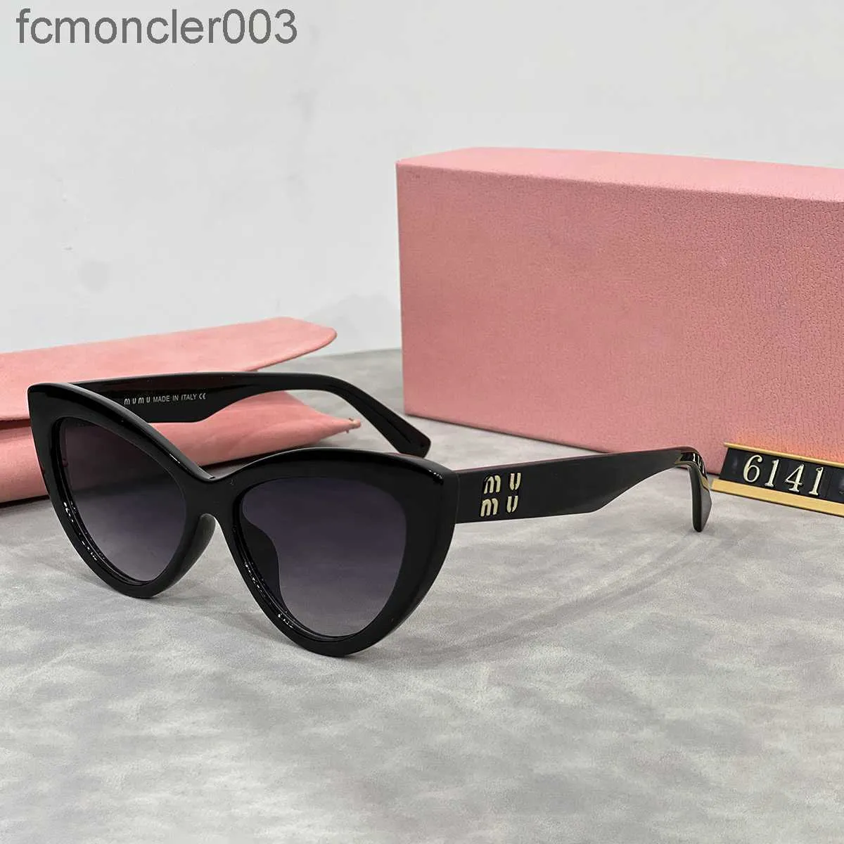 Designer zonnebril Mu Cat-eye voor dames Premium Letter Peplum-kwaliteit UEIR