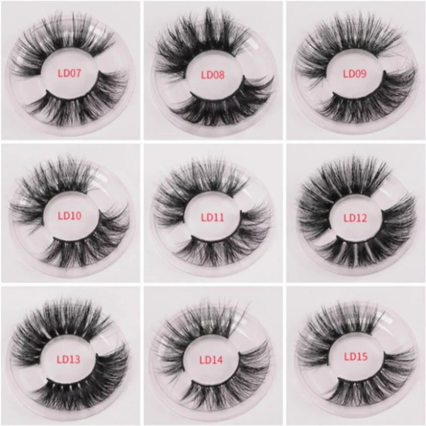 Vmae 5D 25Mm Mink Eyelashes Siberian Mink Fur Lashes Sexy Custom Private Label Long Fluffy Eyelash Soft Natural 3D Mink Eyelashes Extension355