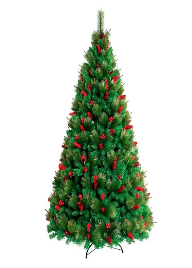 Decorazione per albero di Natale da 150 cm Decorazione per esterni di Natale Centro commerciale Grande albero da frutto rosso di lusso9768516