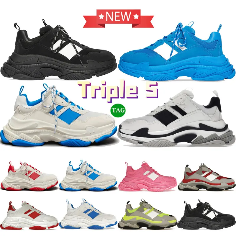 باريس الفاخرة منخفضة المصمم أحذية للرجال نساء Xad Triple S Blue White Black Red Mens أحذية رياضية عرضية للسيدات المدربين الأزياء 36-45