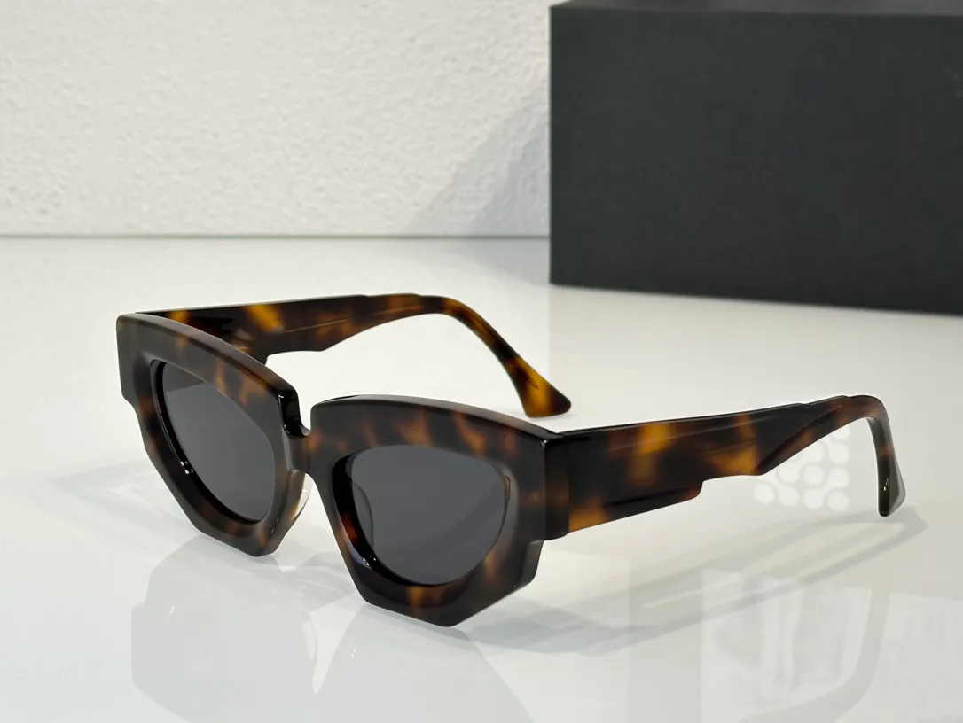 Rock Projektanta Okulary przeciwsłoneczne dla mężczyzn kobiety F5 Stylowy stylowy moda w stylu High Street Traveller Anti-Ultraviolet retro talerz octan Trójkąt ramy szklanki losowe pudełko