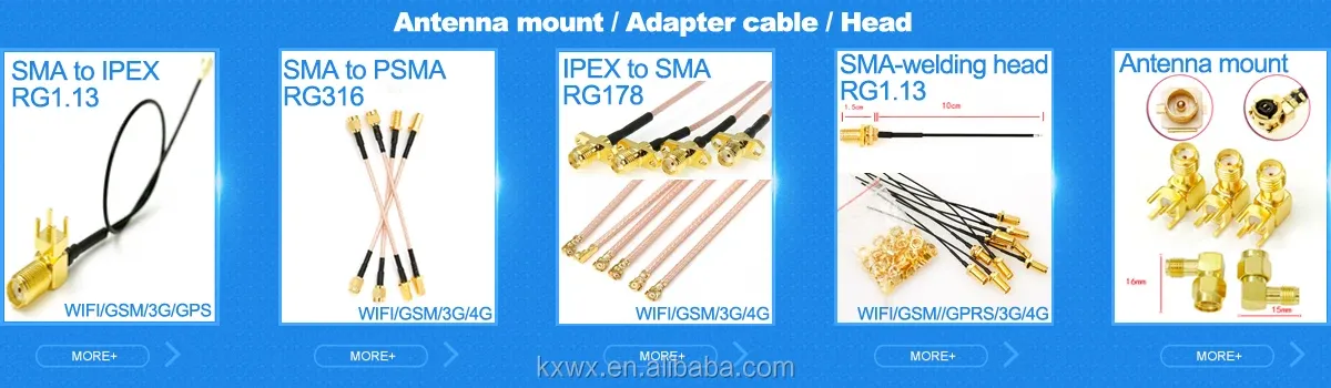 Ipex to SMA KE adapter cable/ Ipx UFL to SMA connection pigtail rf lines WIF GSM 3G GPS dedicated adapter cable RG1.13