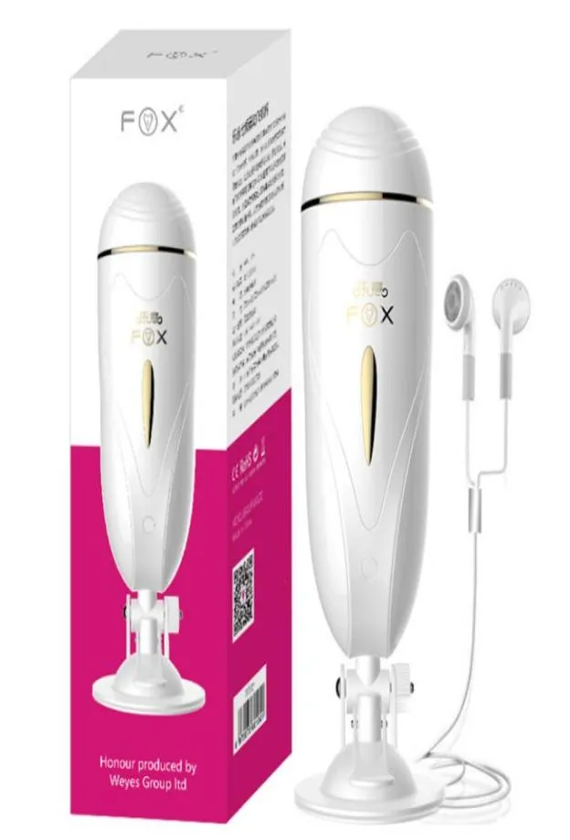 Fox Artificial Vagin Mâle masturbateur Strong Vibrator prononciation Hands Realist Pussy Sex Product Toys for Men Y18101083732