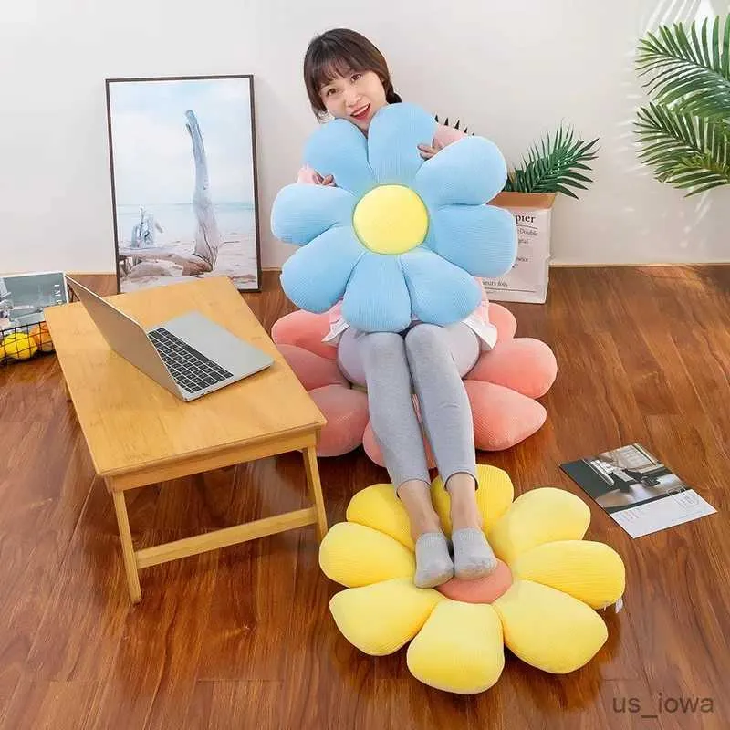 Kudde/dekorativ blommor Tatami Kudde Blomma Petalformat sittplats Kudde Office Computer Chair Cushion