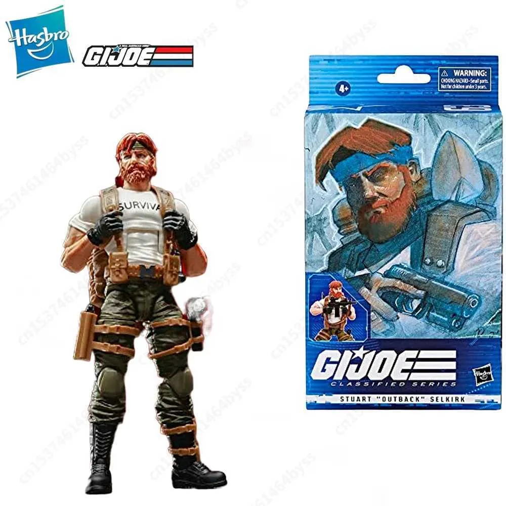 Anime Manga G. I. Joe GI JOE Classified Series 6 Stuart Outback Selkirk 63 Action Character Model Toy Collection Amateur Gifts J240308