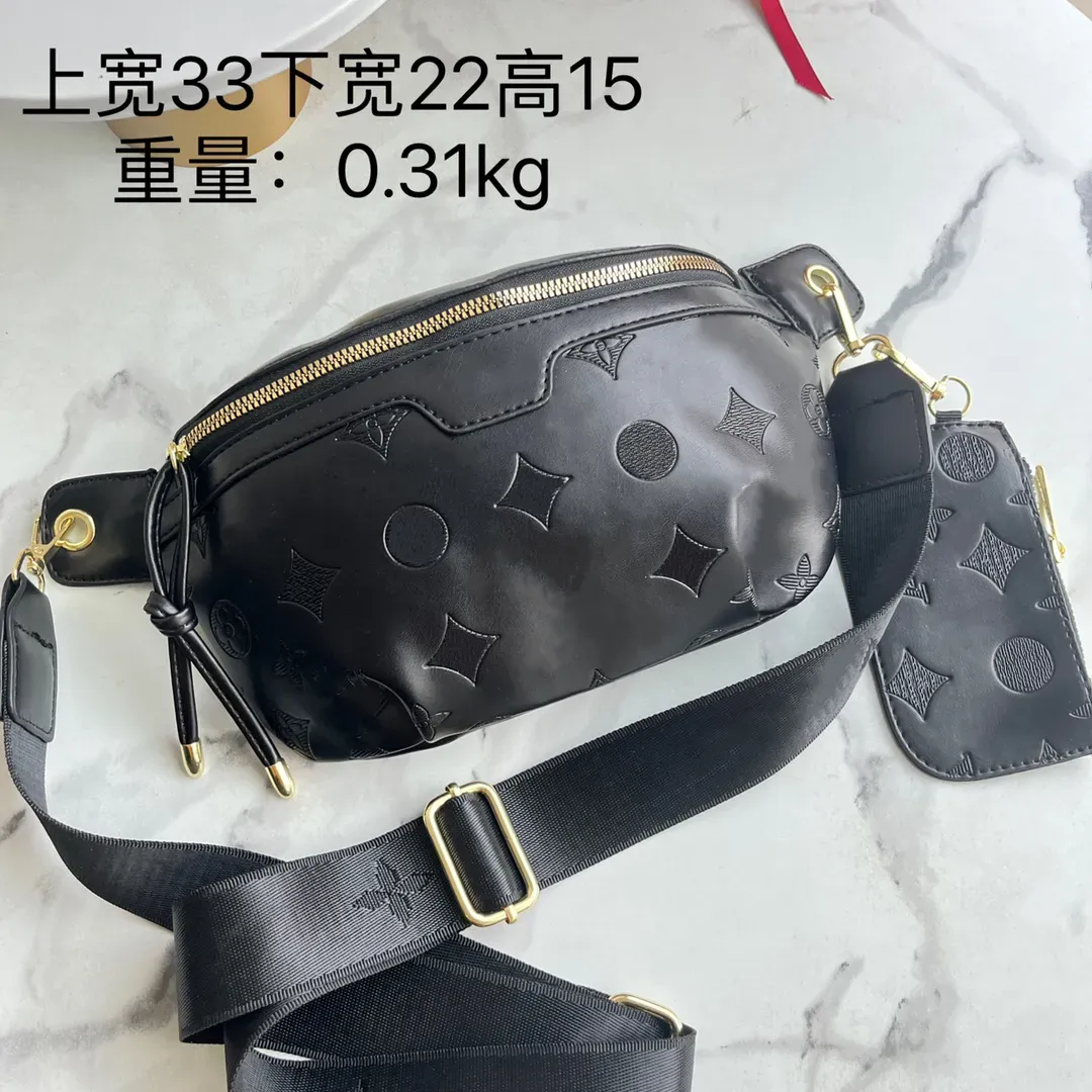Sac Banane Ceinture Femme Mode - Cuir Et PVC Noir - Style Python - Sacoche Taille