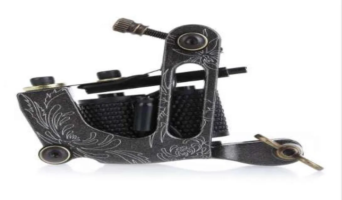 آلة الوشم لفائف وصول جديدة 8 ملفات لفائف Tatoo Gun Black Steel Tattoo Frame for Liner Shader Supply1790194