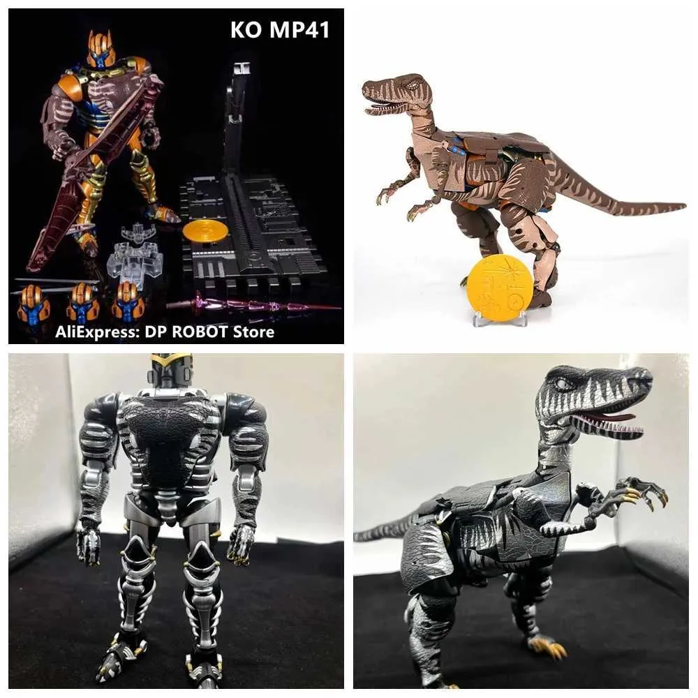 Anime Manga Convertir BW Beast War Super Hero Warrior Dinosaur KO IT-02 IT02 MP-41 MP41 Tyrannosaurus Rex KO Dinosaur Action Picture J240308