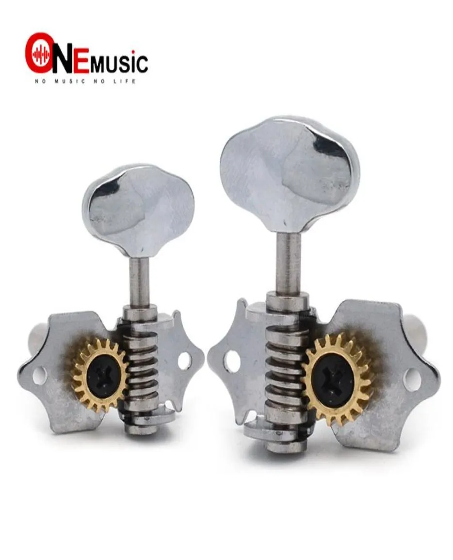 181 Open Gear UK accordeurs de cordes de verrouillage de guitare chevilles de réglage tête de Machine trou central pour guitare classique ukulélé Chrome3175748