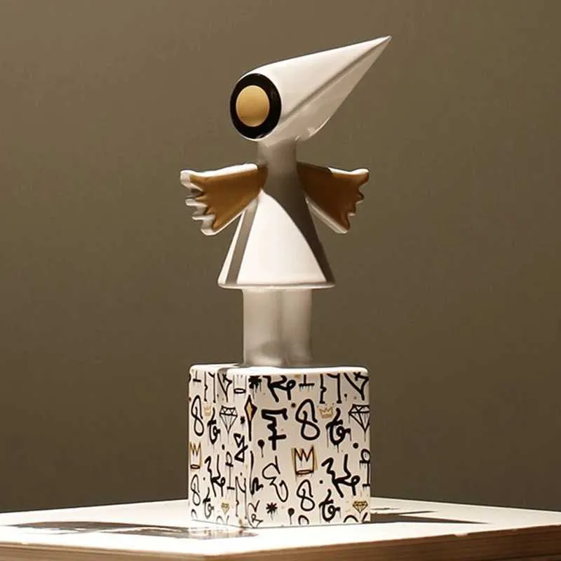 Anime Manga Creatief Nieuw Product Monument Valley Ida Raven Standbeeld Keramiek handgeschilderde Moderne Bureau Decoratie Woonkamer Thuis J240308