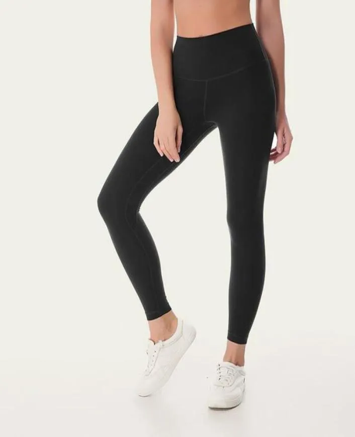 tenues de yoga leggings en cours d'exécution fitness gym legging taille haute collants entraînement nonsee à travers toute la longueur pantalon sexy2621902