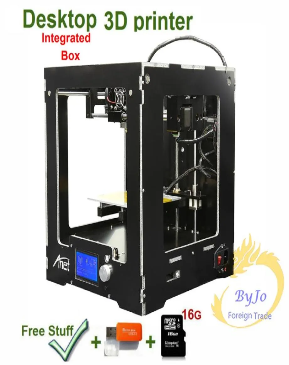 Impresora 3D de escritorio mejorada, tamaño de caja integrada, tamaño de impresión grande, marco de aluminio, LCD, tarjeta TF de 16G para regalo, filamento opcional 2742568