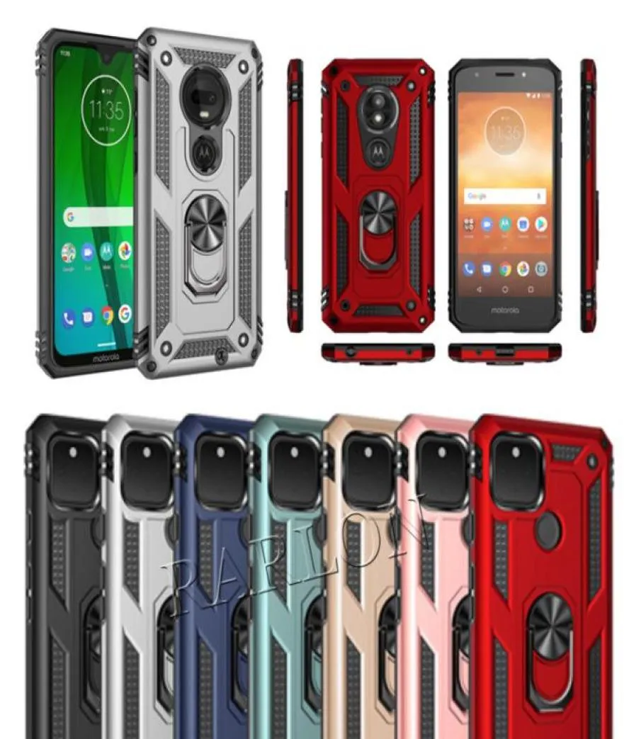 ショックプルーフアーマーキックスタンド電話ケースフィンガー磁気リングホルダーiPhone 14 Pro Max Google Pixel 7 Pro LG Sty7527407用アンチフォールカバー