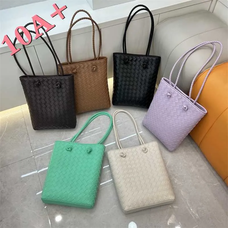 Color Handheld Underarm Woven Bag Korean Edition Genuine Leather Shopping Solid 2024 Simple Cowhide for Women purses ladies luxury handbags designers