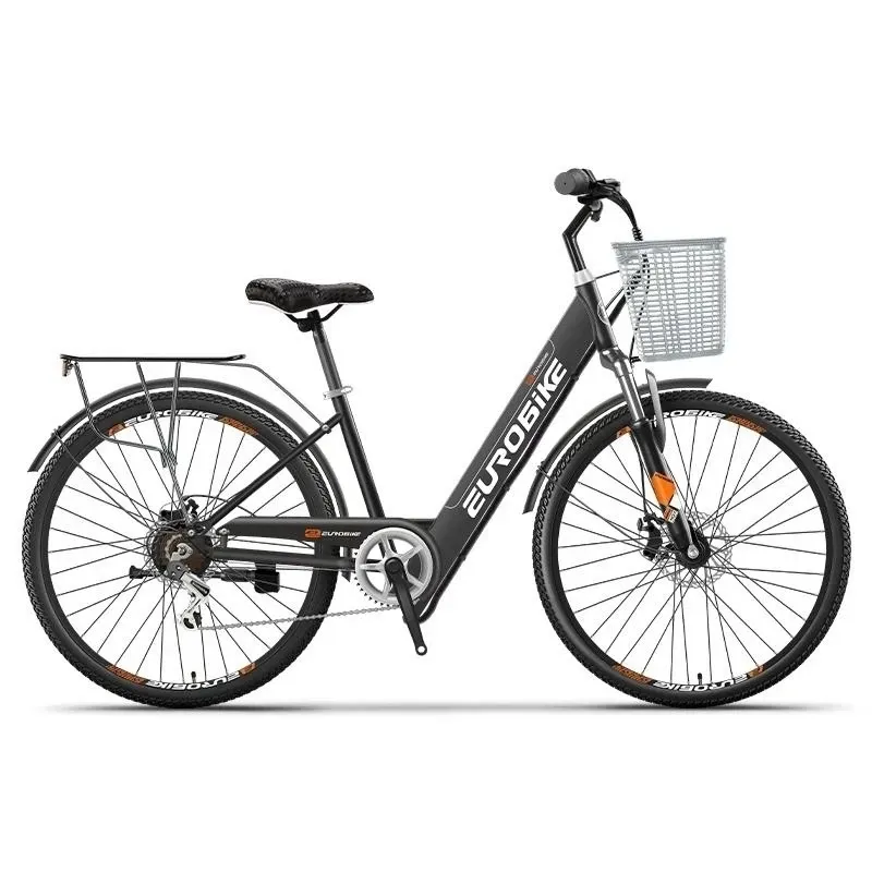 26 '' Elektrisk stadscykel med säte/korg 2 hjul elektriska cyklar talade hjul 36V 350W elektriska cyklar dolda batteri