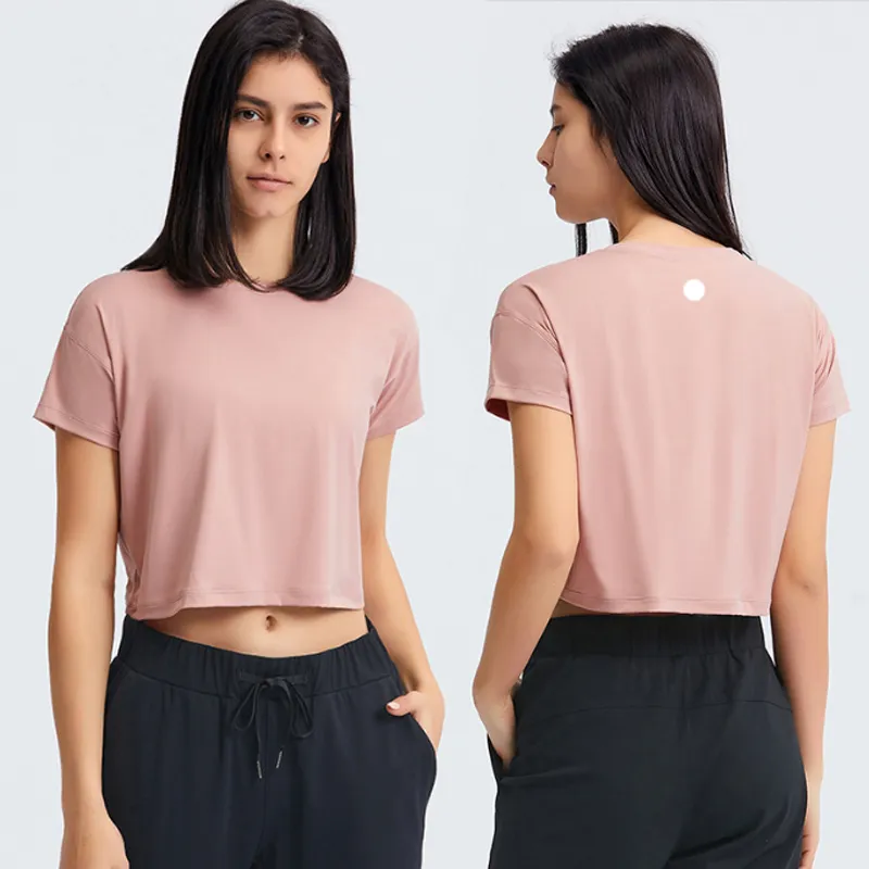 Camiseta esportiva feminina de alta qualidade com ajuste clássico de mistura de algodão