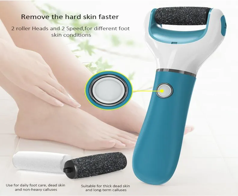 Electric Foot File Grinder Dead Skin Callus Remover Pedicure Tools Hard Skin Calluses Remover Feet Care1218330