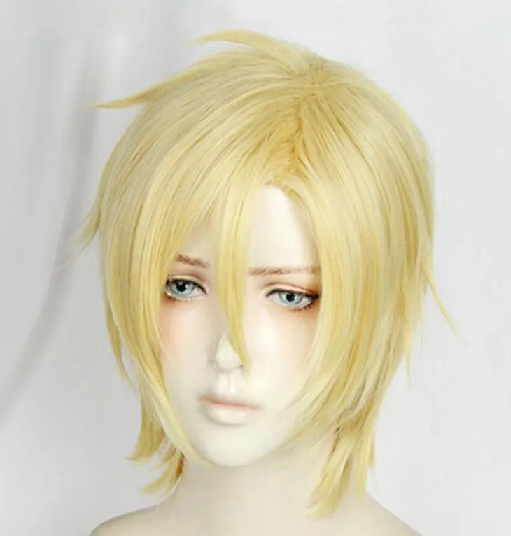 Anime Banana Fish Ash Lynx Wig Heat Motent Cosplay Hair Wigs4484134